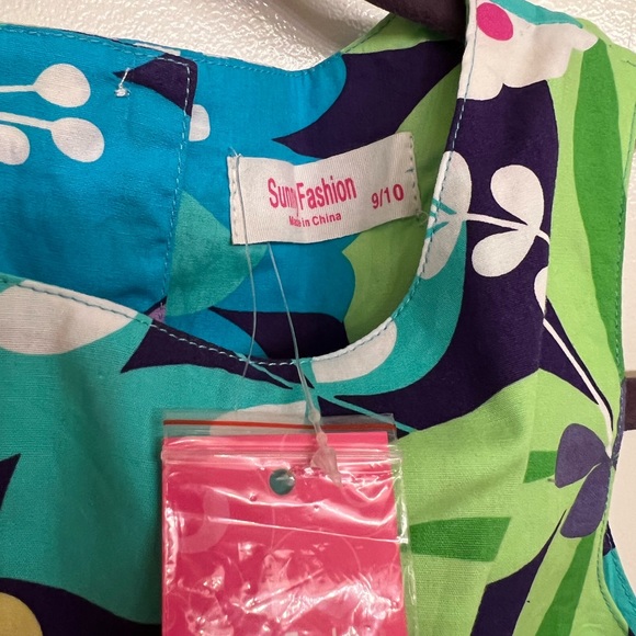 ❌SOLD❌NWT Sunny Fashion little Girls Dress 100% Cotton - Picture 6 of 6